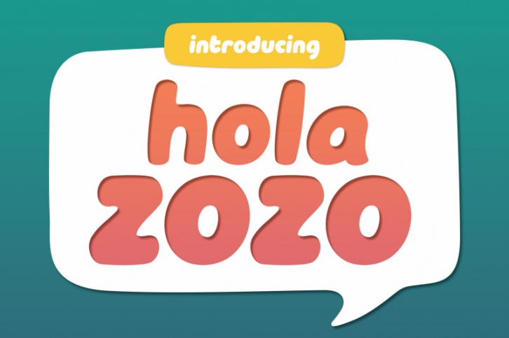 Hola Zozo ~ A Chubby Font Font Download