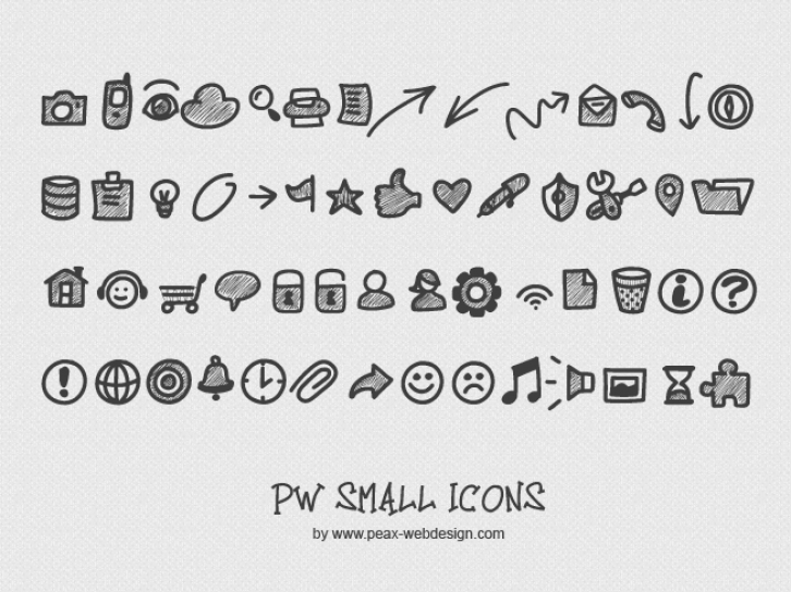 PW Small Icons Font Download