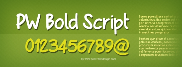 PWBoldScrip Font Download