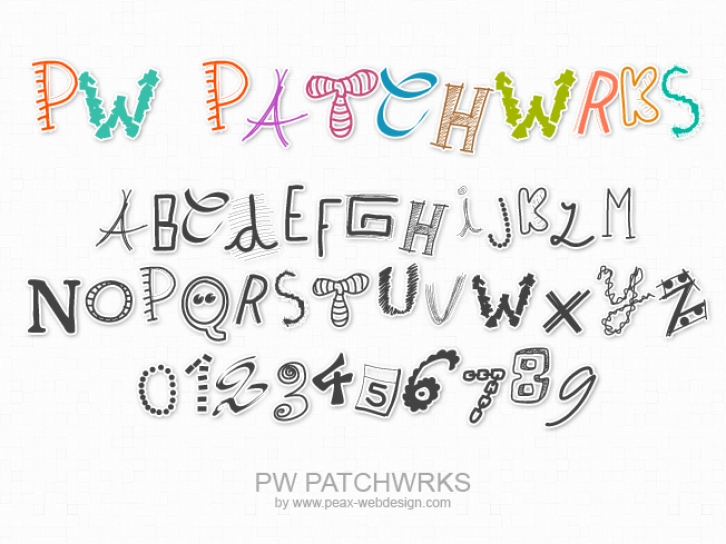 PWPatchwrks Font Download