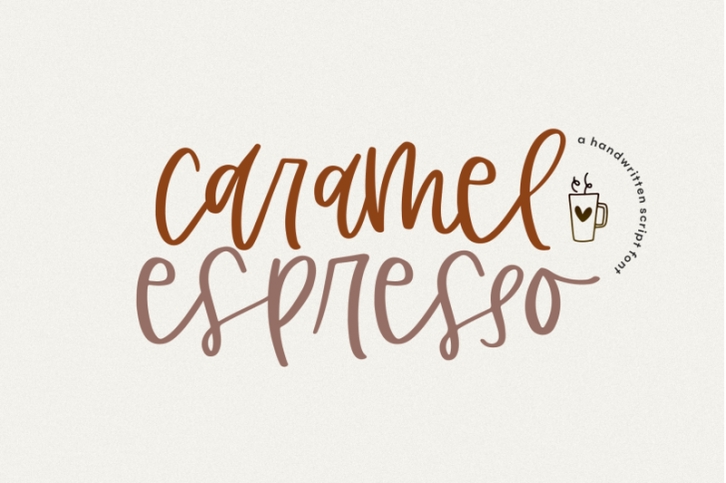 Caramel Espresso - Handwritten Script Font Font Download