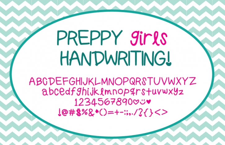 PreppyGirlsHandwriting Font Download