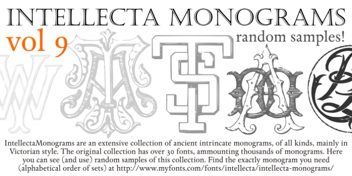 Intellecta Monograms Random Nine Font Download