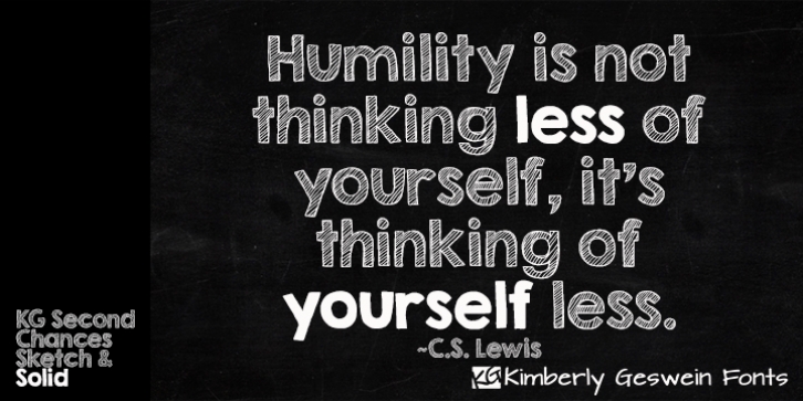 KG Second Chances Font Download