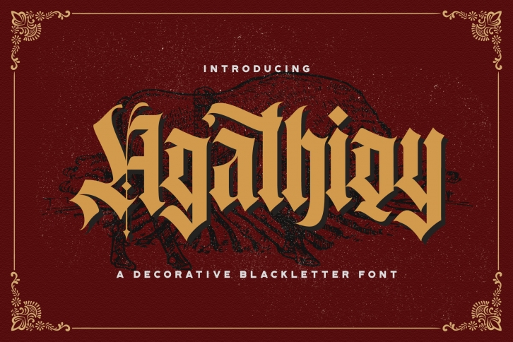 Agathiqy - Blackletter Font Font Download