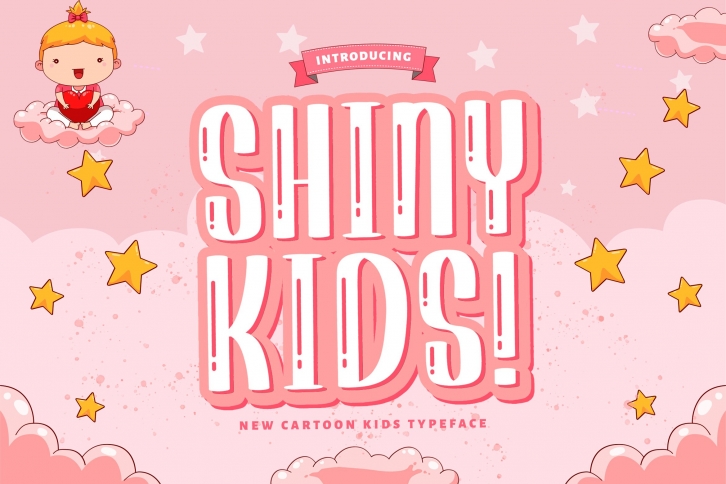 Shiny Kids - Playful Display Font Font Download