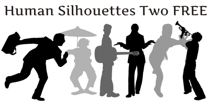 Human Silhouettes Free Tw Font Download