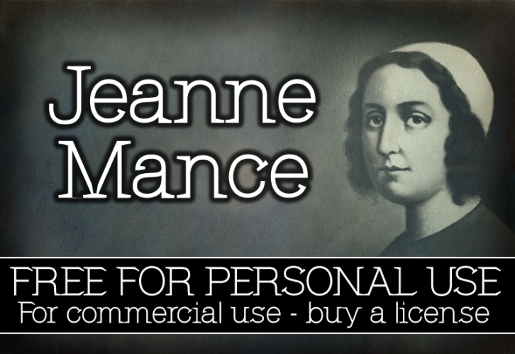 CF Jeanne Mance Font Download