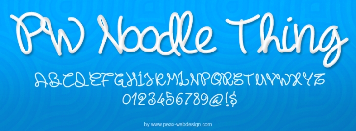 PWNoodleThing Font Download