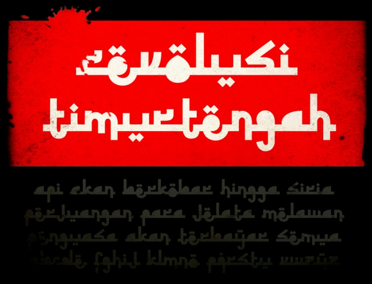 Revolusi Timur Tengah Font Download