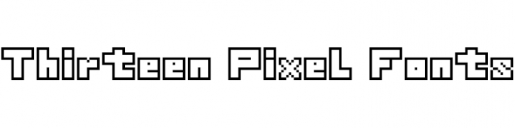 Thirteen Pixel Fonts Font Download