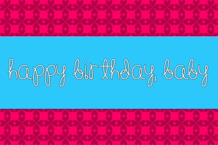 Happy Birthday, Baby Font Download