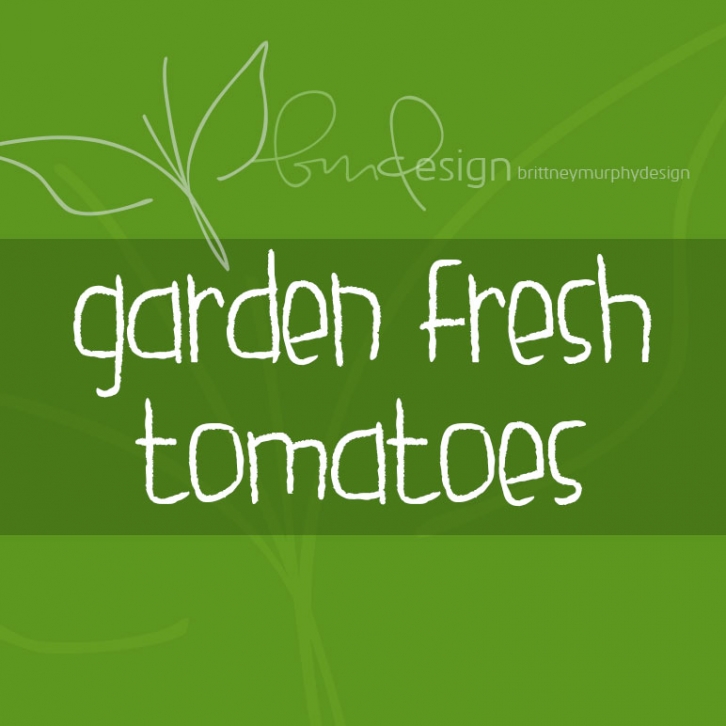 Garden fresh tomatoes Font Download