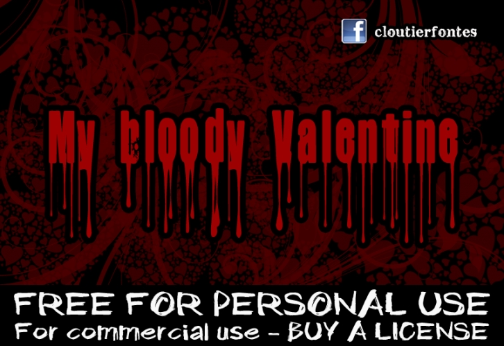 CF My Bloody Valentine Font Download