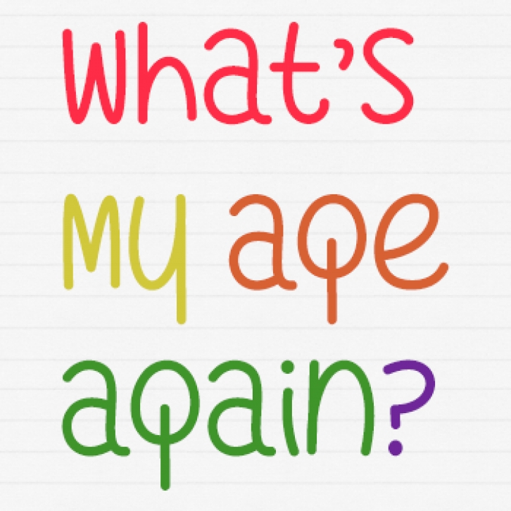 What's My Age Agai Font Download