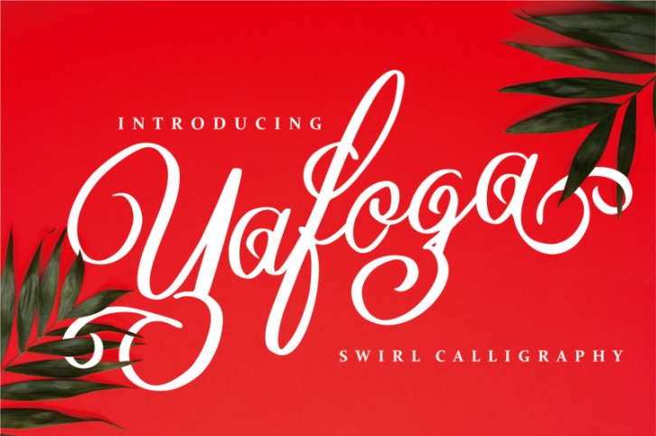 Yafoga - Swirl Calligraphy Font Download