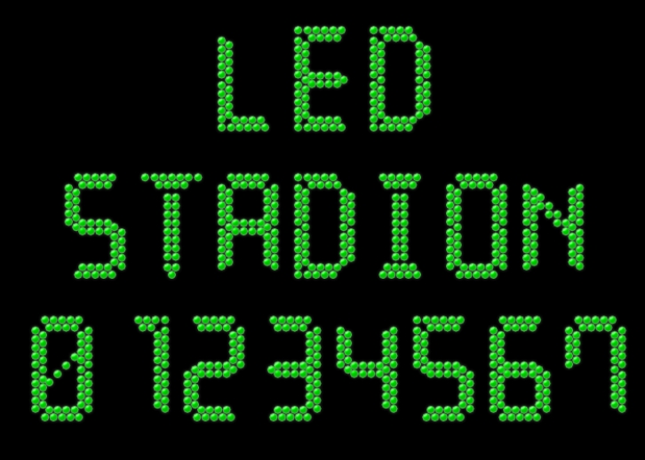 LED Stadion 7 Font Download