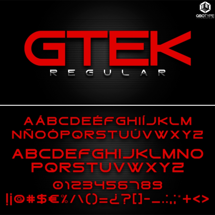 Gtek Regular Font Download