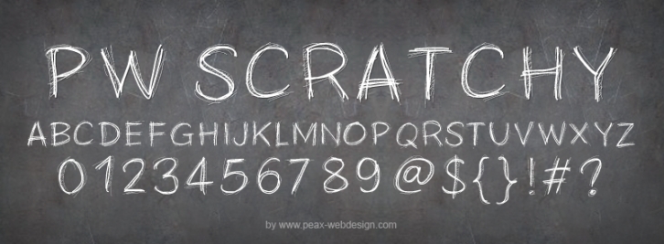 PWScratchy Font Download
