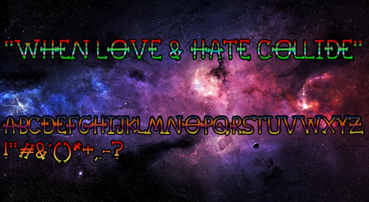 When Love & Hate Collide Font Download