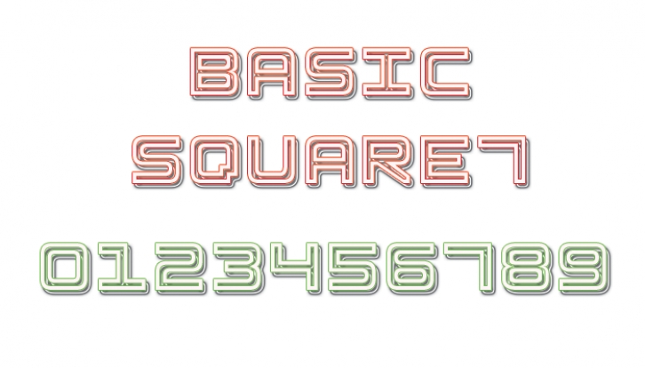 Basic Square 7 Font Download