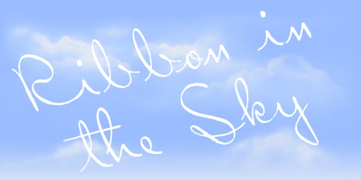 Ribbon in the Sky Font Download