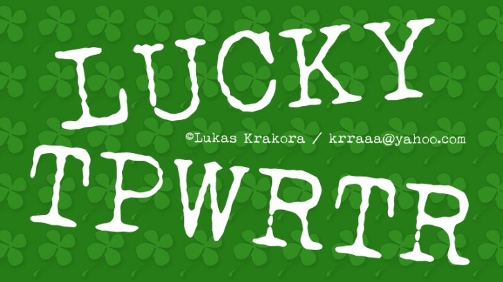LUCKY TYPEWRITER Font Download