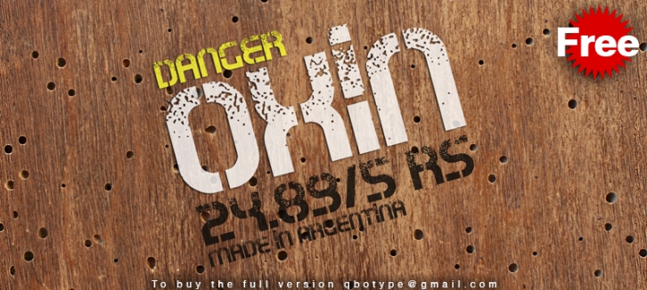 Oxin War Font Download