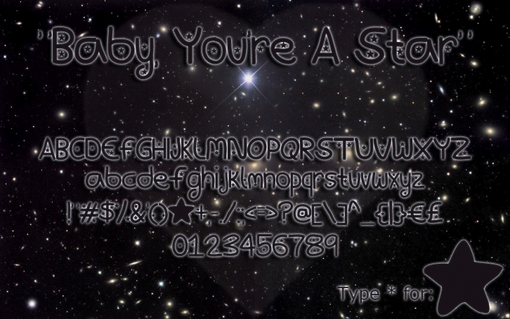 Baby, You're A Star Font Download