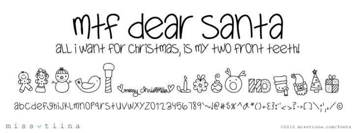 MTF Dear Santa Font Download