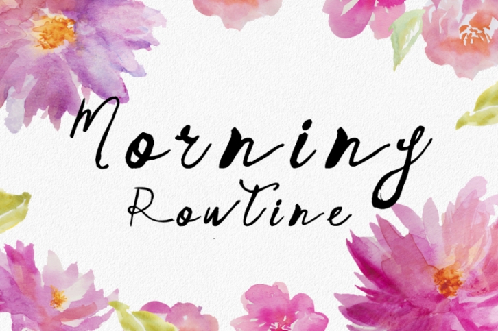 Morning Routine Script Hand Font Download