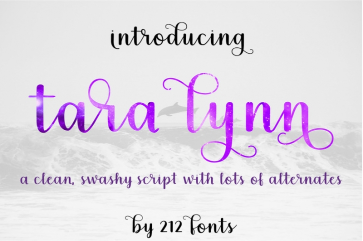 Tara Lynn Script Swash Font with tons of Alternates Font Download