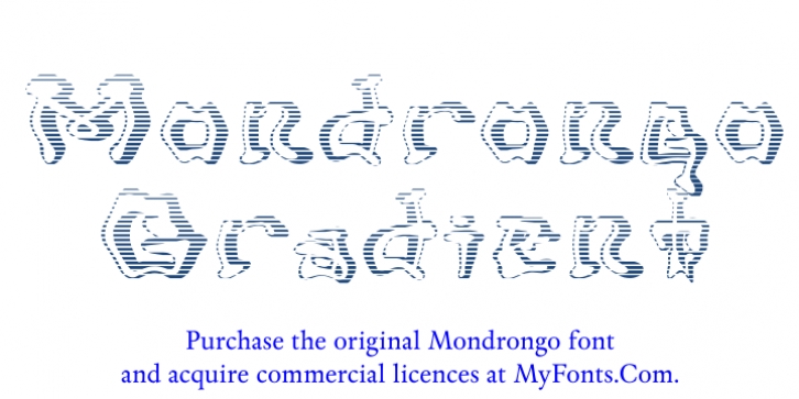 Mondrongo Gradie Font Download