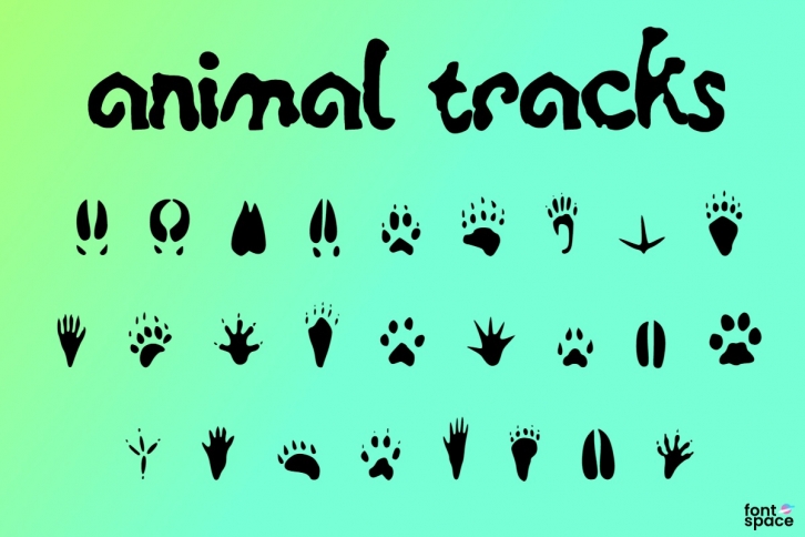 Animal tracks Font Download