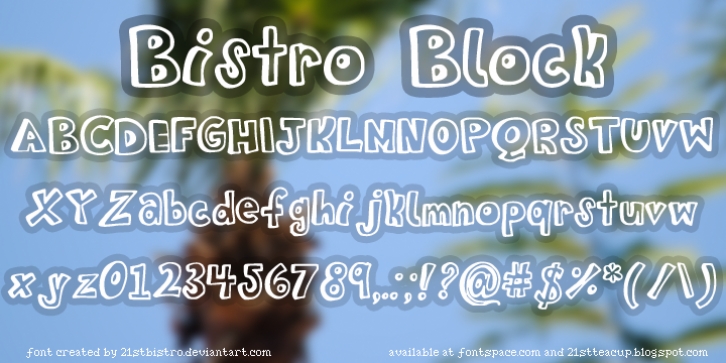 BistroBlock Font Download