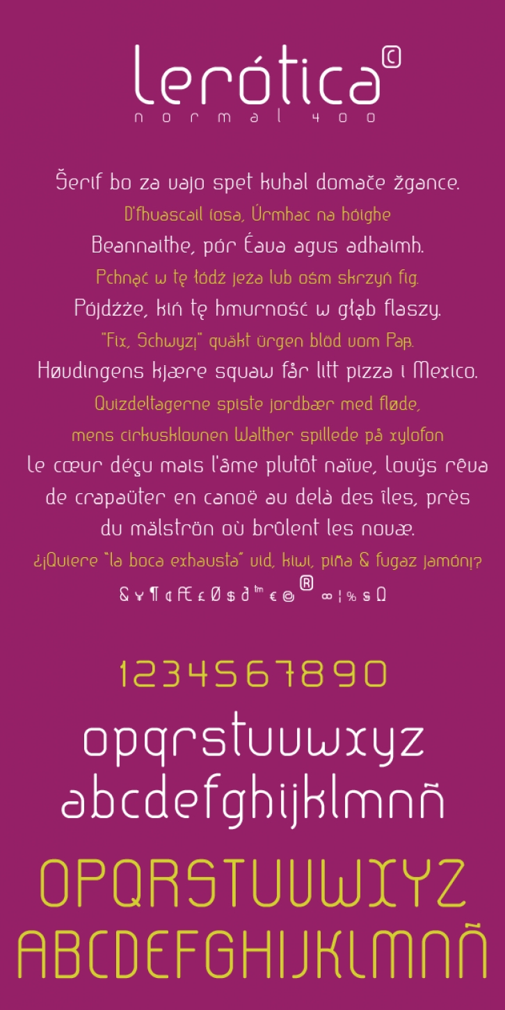 Lerotica Font Download