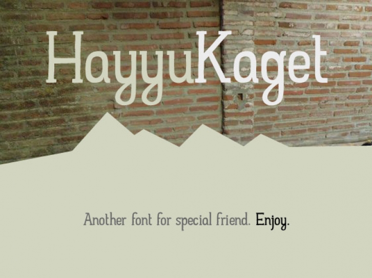 Hayyu Kage Font Download