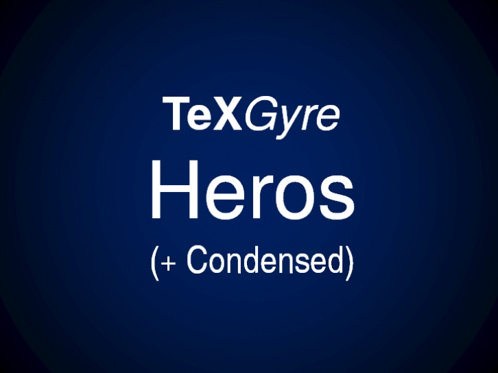 TeXGyreHeros Font Download