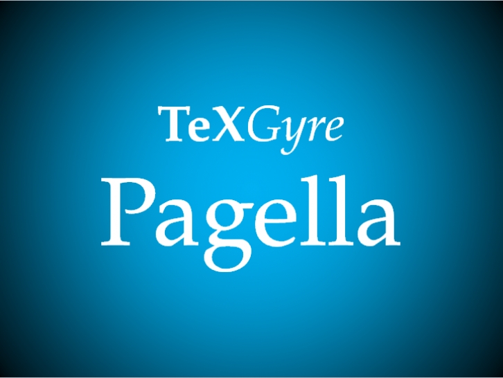 TeXGyrePagella Font Download