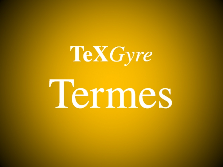 TeXGyreTermes Font Download