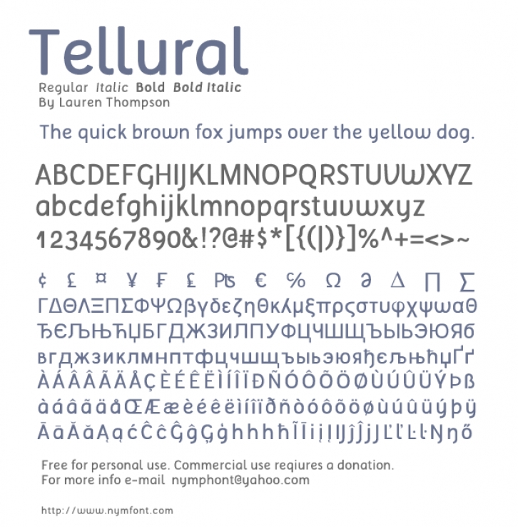 Tellural Font Download