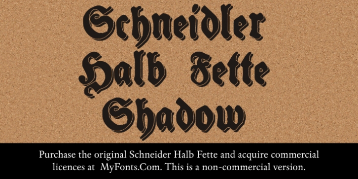 Schneidler Halb Fette Shadow Font Download