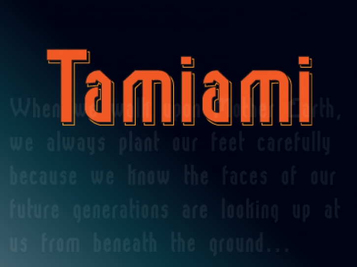 Tamiami Font Download