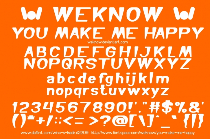 You Make Me Happy Font Download
