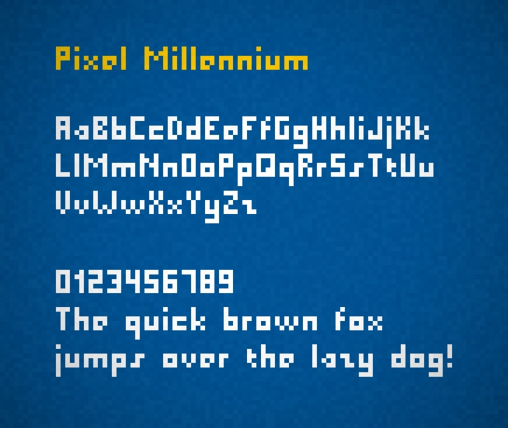 Pixel Millennium Font Download