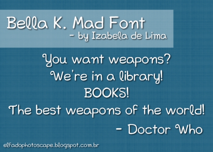 Bella K. Mad Font Download