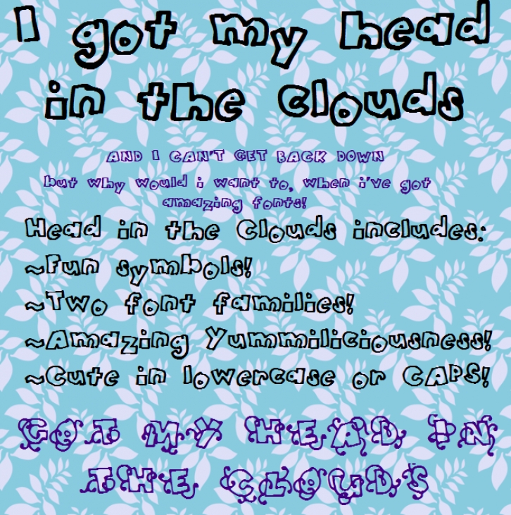 HeadintheClouds Font Download