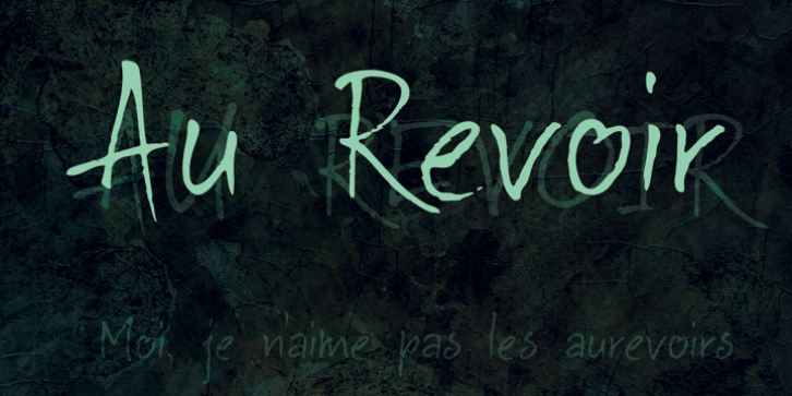 DK Au Revoir Font Download
