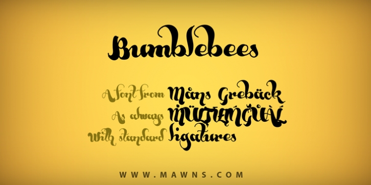 Bumblebees Dem Font Download