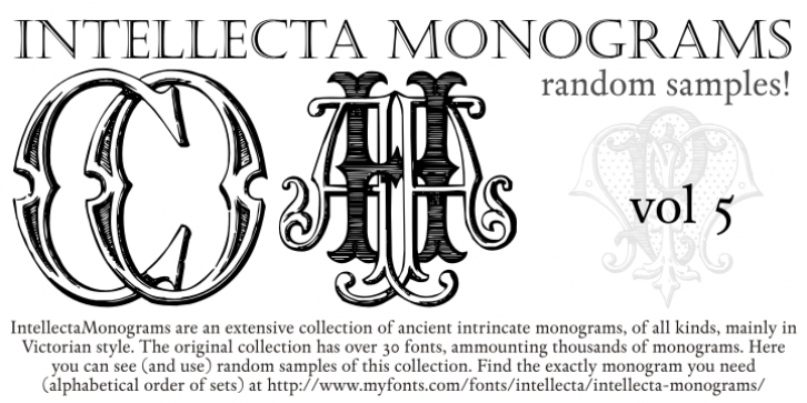 Intellecta Monograms Random Five Font Download